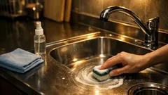 月1回10分でOK、白い水垢をためないシンクリセットのやり方