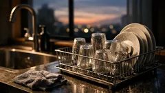 グラスや皿を布巾の上で伏せるのはNG？においとベタつきを減らす正しい乾かし方