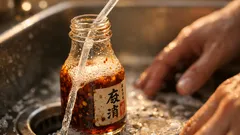 口の細い瓶が洗えない問題はストロー1本で解決できる