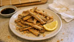 サヨリの中骨、捨てないで。塩水ひと手間でカリカリ「骨せんべい」に